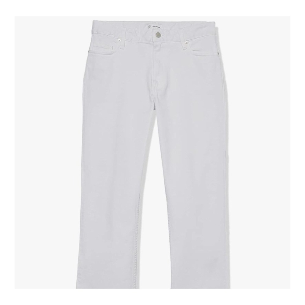 NWT‎ The Drop Women 30 Ian Relaxed Fit Straight leg Jeans White Casual Every day - Picture 13 of 13